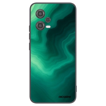 Picasee Xiaomi Poco X5 Hülle - Schwarzes Silikon - Malachite