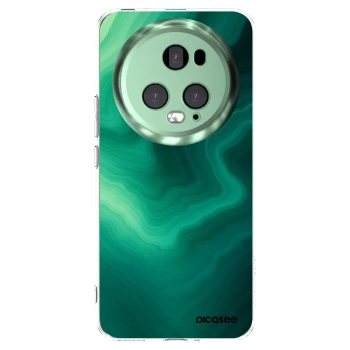 Picasee Honor Magic5 Pro Hülle - Transparentes Silikon - Malachite