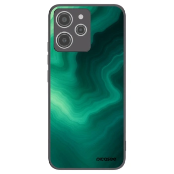 Picasee Xiaomi Redmi 12 4G Hülle - Schwarzes Silikon - Malachite