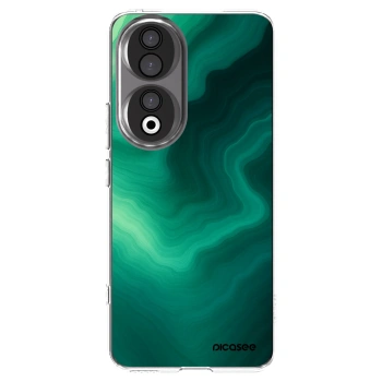 Picasee Honor 90 5G Hülle - Transparentes Silikon - Malachite