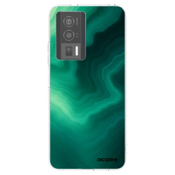 Picasee Xiaomi Poco F5 Pro 5G Hülle - Transparentes Silikon - Malachite