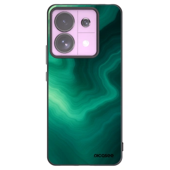 Picasee Xiaomi Redmi Note 13 Pro 5G Hülle - Schwarzes Silikon - Malachite