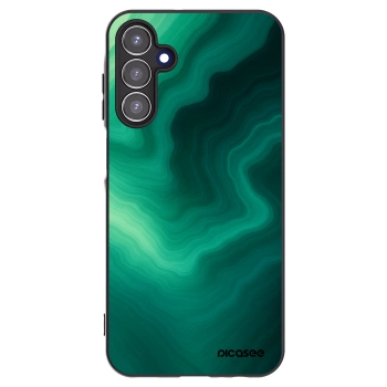 Picasee Samsung Galaxy A15 A156B 5G Hülle - Schwarzes Silikon - Malachite