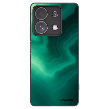 Picasee Xiaomi Redmi Note 13 Pro 4G Hülle - Schwarzes Silikon - Malachite