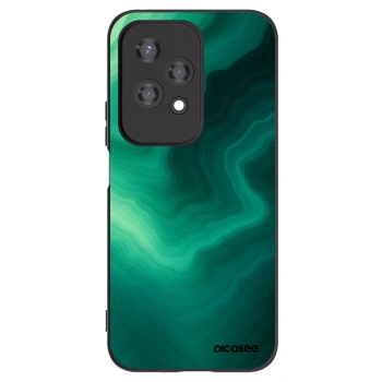 Picasee Honor 200 Lite Hülle - Schwarzes Silikon - Malachite
