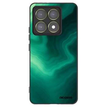 Picasee Xiaomi 14T Hülle - Schwarzes Silikon - Malachite