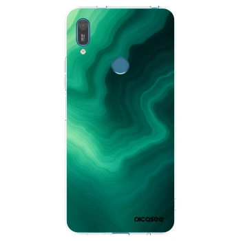 Picasee Huawei Y7 2019 Hülle - Transparentes Silikon - Malachite