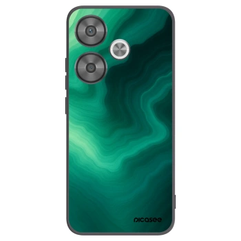 Picasee Xiaomi Poco F6 Hülle - Schwarzes Silikon - Malachite