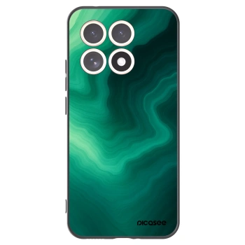 Picasee Xiaomi 15T Hülle - Schwarzes Silikon - Malachite