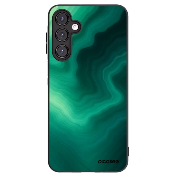 Picasee Samsung Galaxy A16 4G Hülle - Schwarzes Silikon - Malachite
