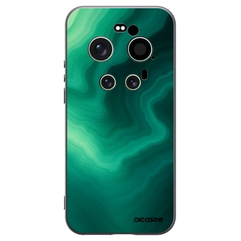 Picasee Xiaomi 17 Ultra Hülle - Schwarzes Silikon - Malachite
