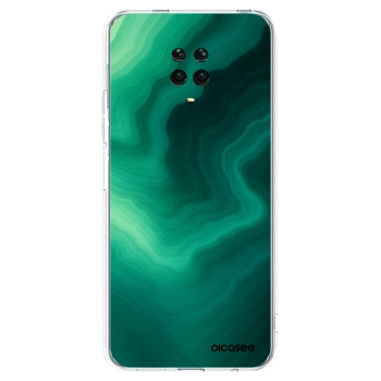 Picasee Xiaomi Redmi Note 9S Hülle - Transparentes Silikon - Malachite