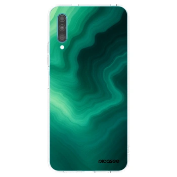 Picasee Samsung Galaxy A30s A307F Hülle - Transparentes Silikon - Malachite