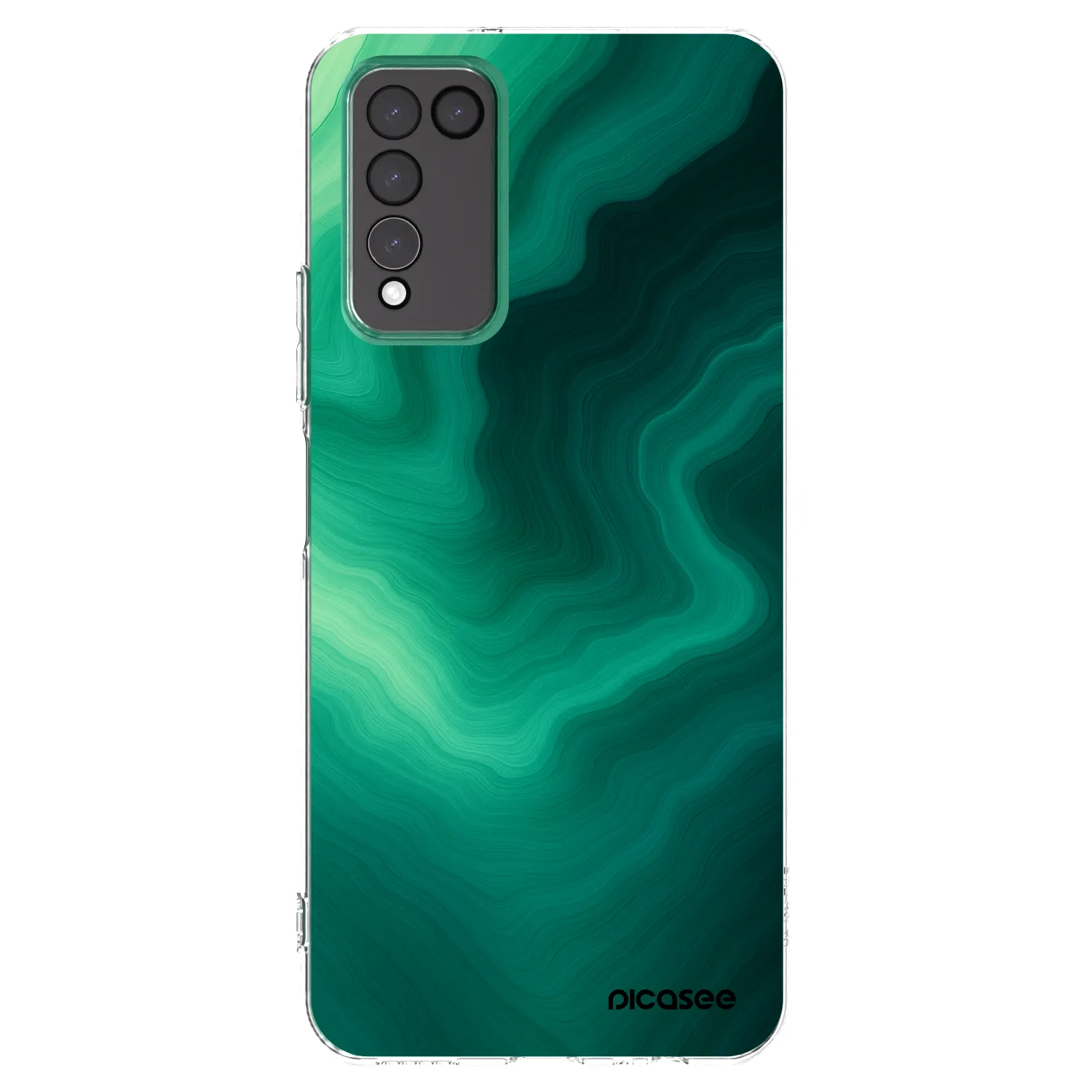 Picasee Honor 10X Lite Hülle - Transparentes Silikon - Malachite
