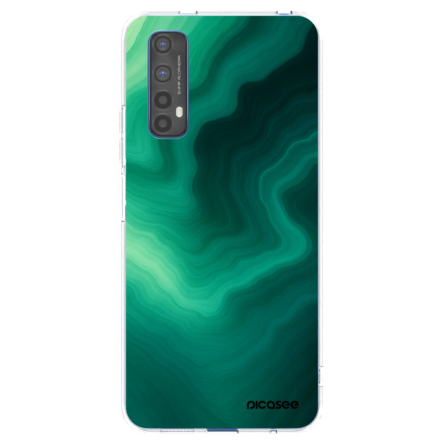 Picasee Realme 7 Hülle - Transparentes Silikon - Malachite