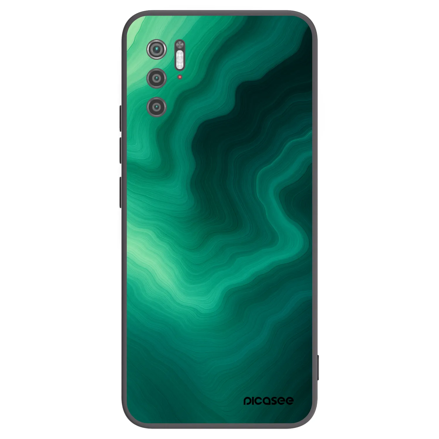 Picasee Xiaomi Poco M3 Pro 5G Hülle - Schwarzes Silikon - Malachite