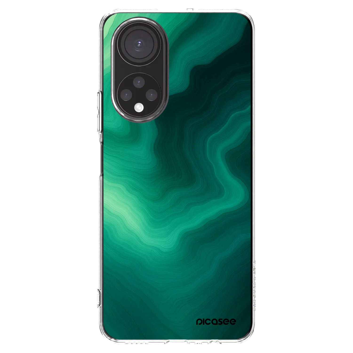 Picasee Honor X7 Hülle - Transparentes Silikon - Malachite