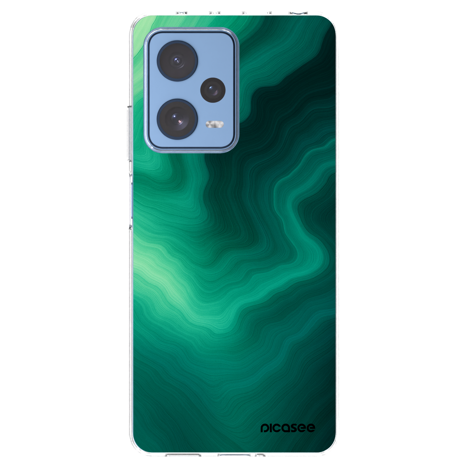 Picasee Xiaomi Redmi Note 12 Pro 5G Hülle - Transparentes Silikon - Malachite