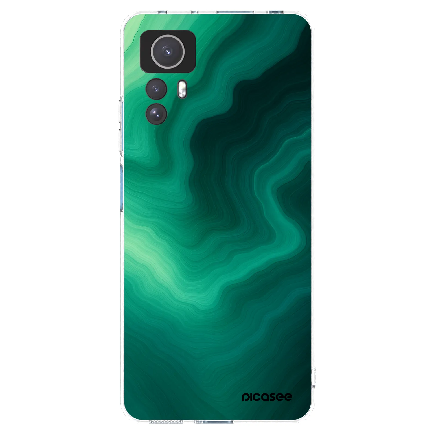 Picasee Xiaomi Redmi Note 12S Hülle - Transparentes Silikon - Malachite