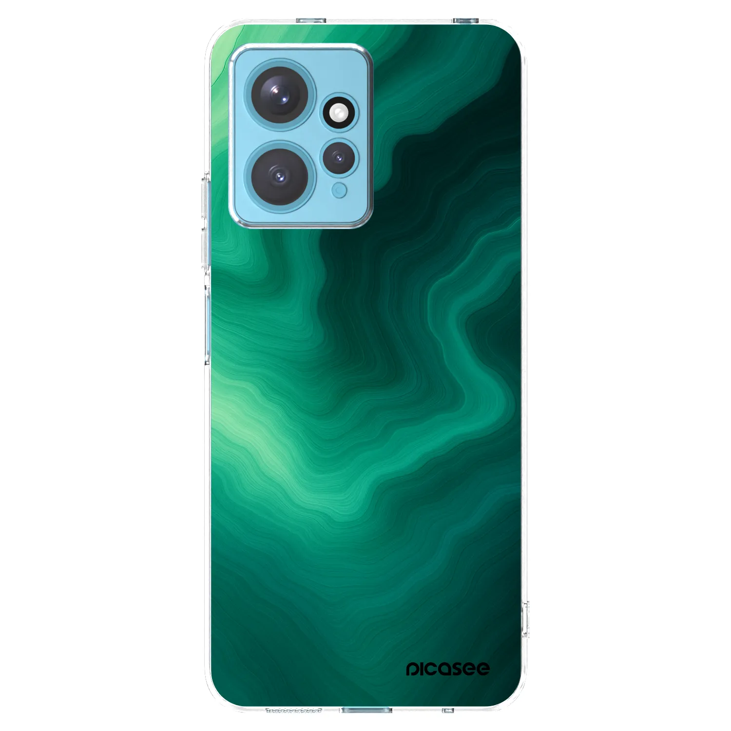 Picasee Xiaomi Redmi Note 12 4G Hülle - Transparentes Silikon - Malachite
