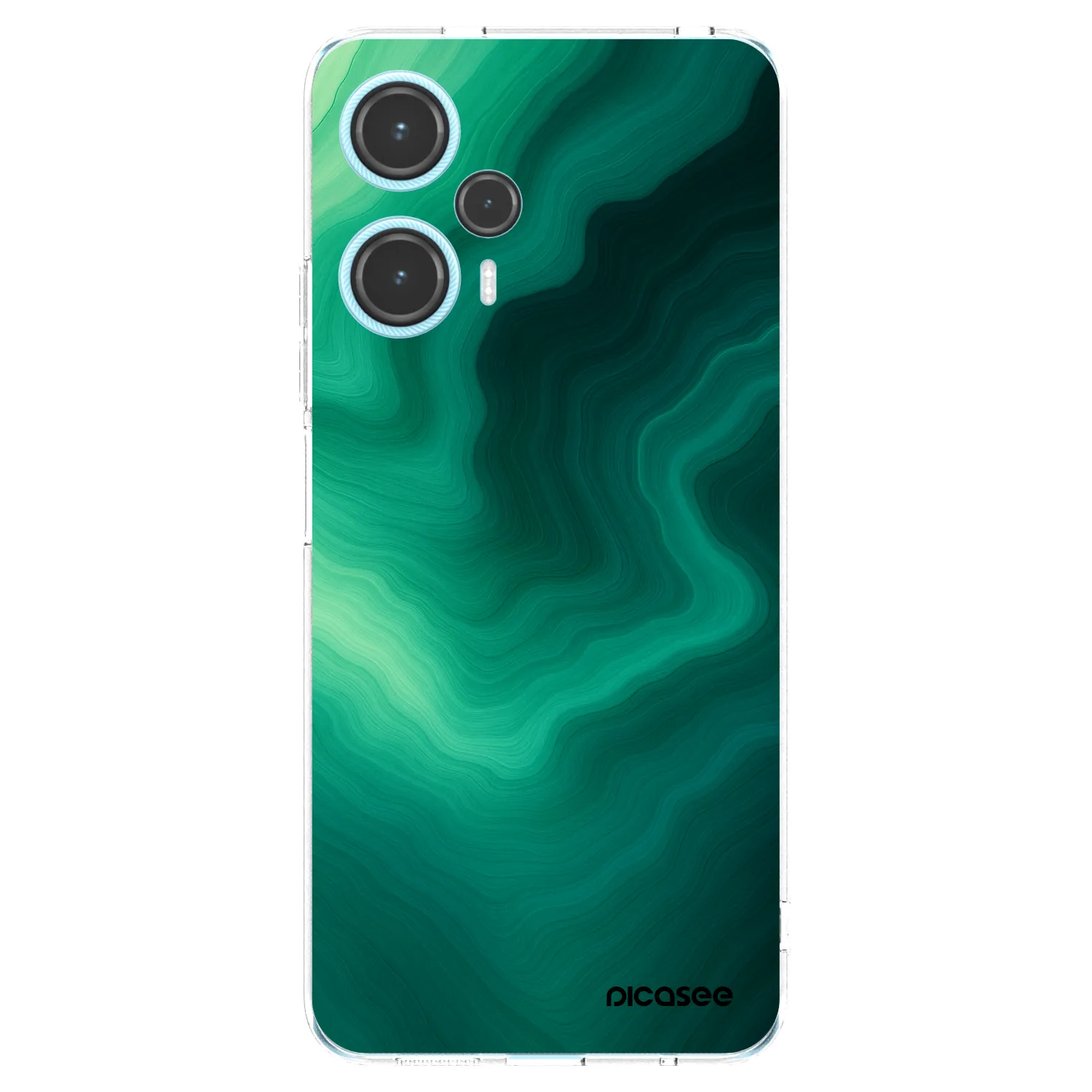 Picasee Xiaomi Poco F5 Hülle - Transparentes Silikon - Malachite