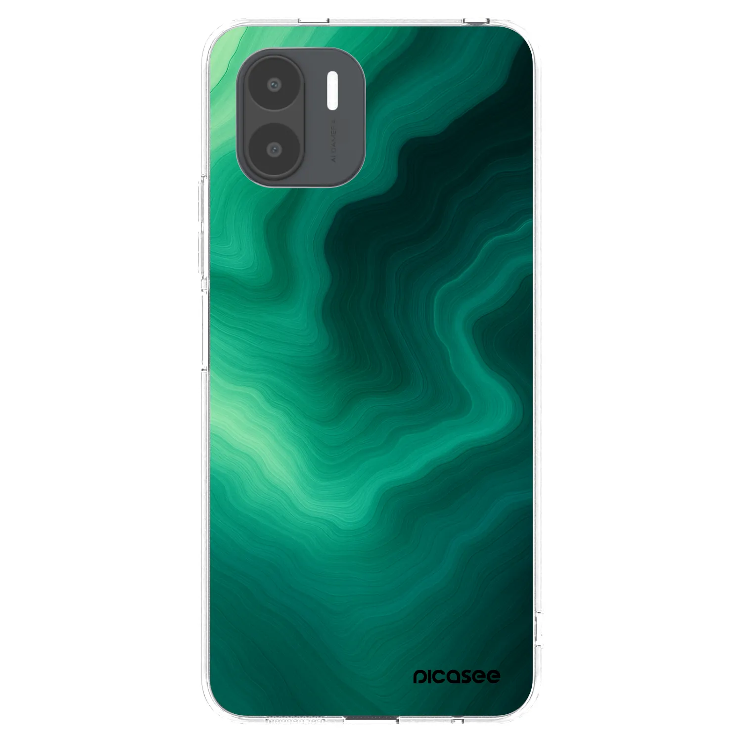 Picasee Xiaomi Redmi A2 Hülle - Transparentes Silikon - Malachite