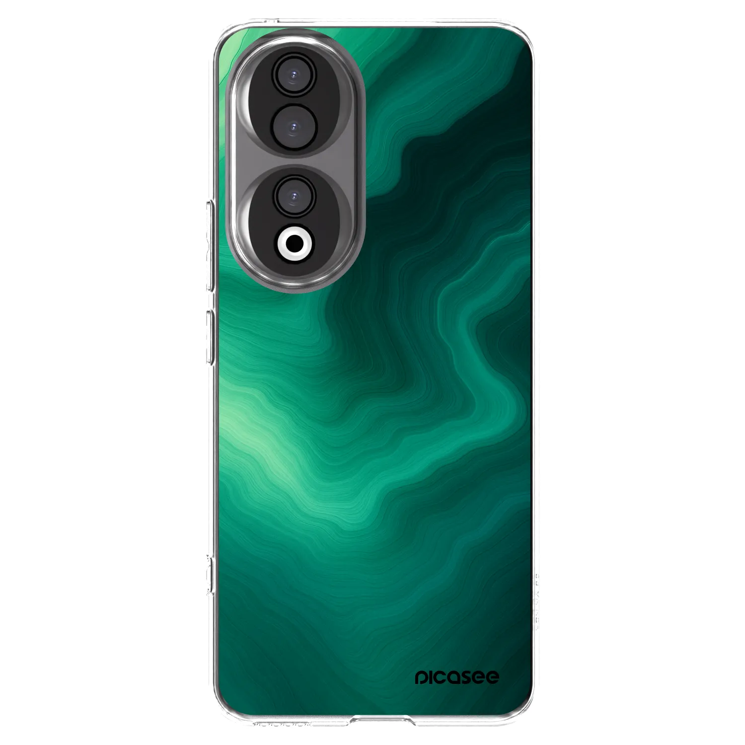 Picasee Honor 90 5G Hülle - Transparentes Silikon - Malachite