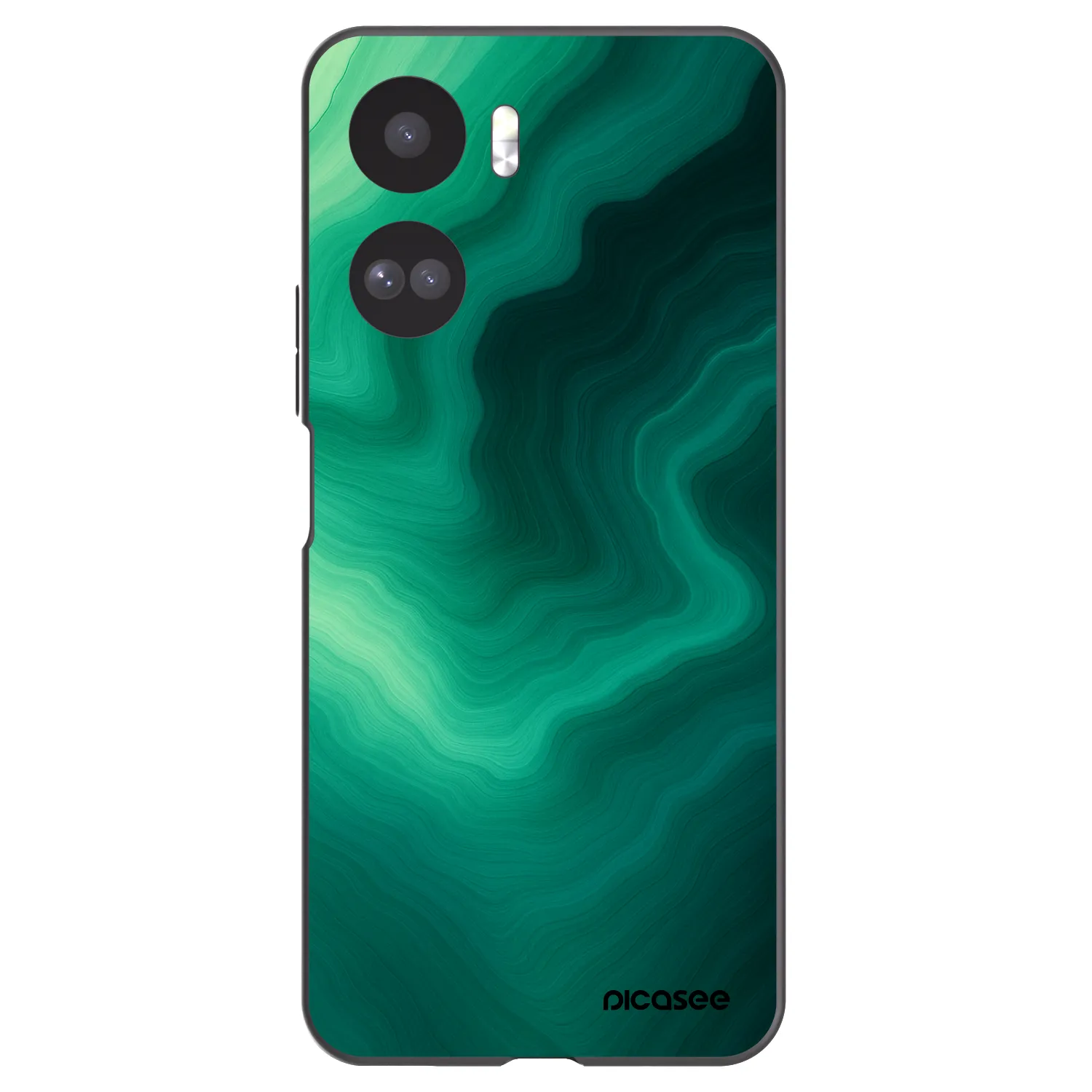Picasee Honor 90 Lite 5G Hülle - Schwarzes Silikon - Malachite