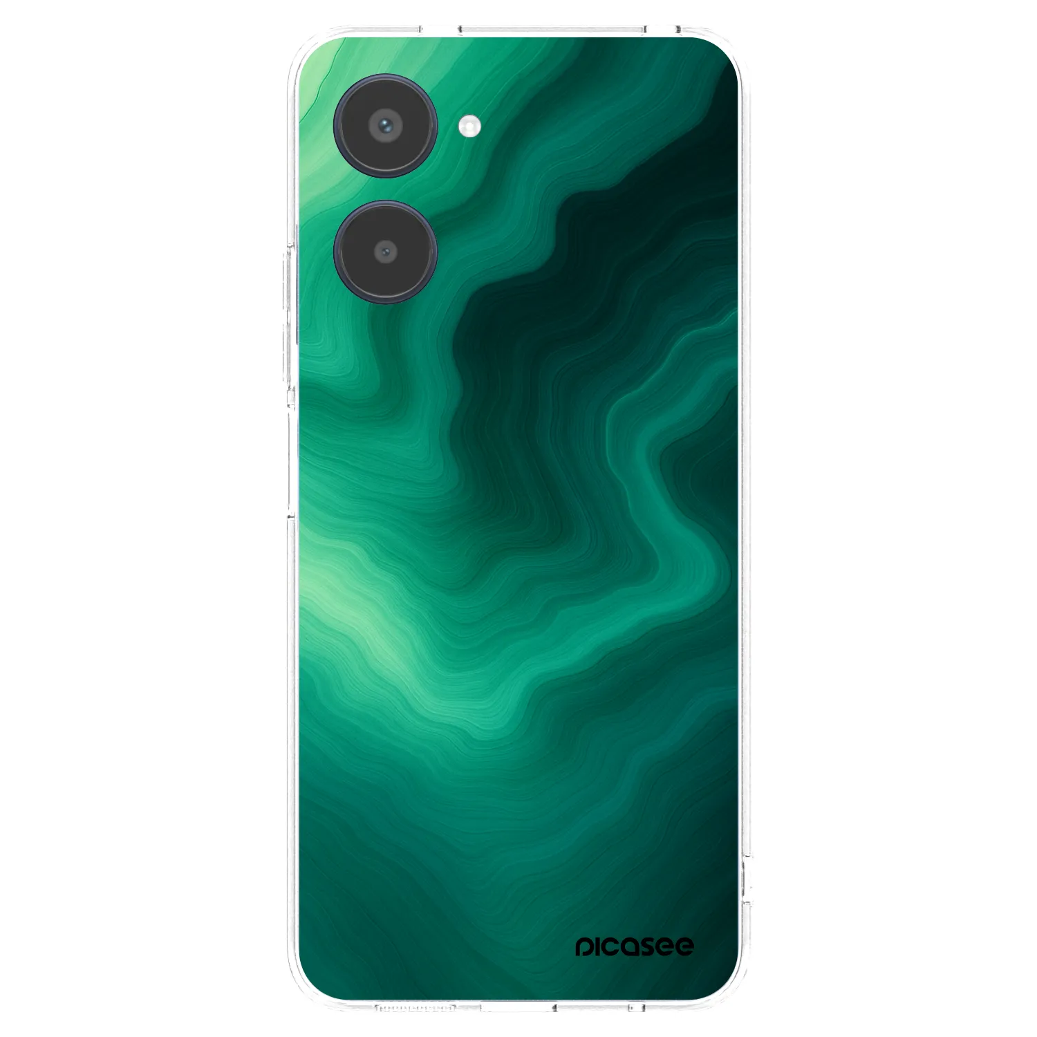Picasee Realme 10 4G Hülle - Transparentes Silikon - Malachite