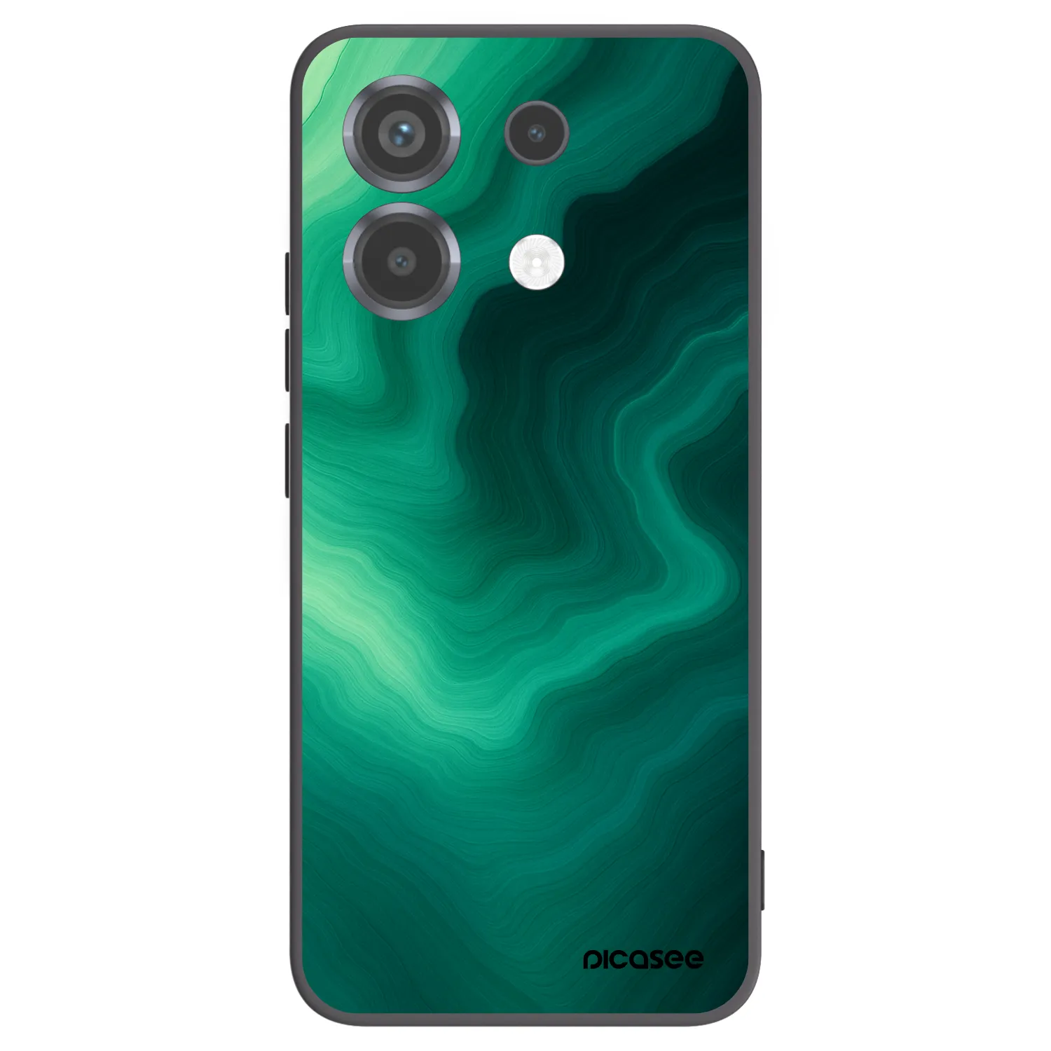 Picasee Xiaomi Poco X6 Hülle - Schwarzes Silikon - Malachite