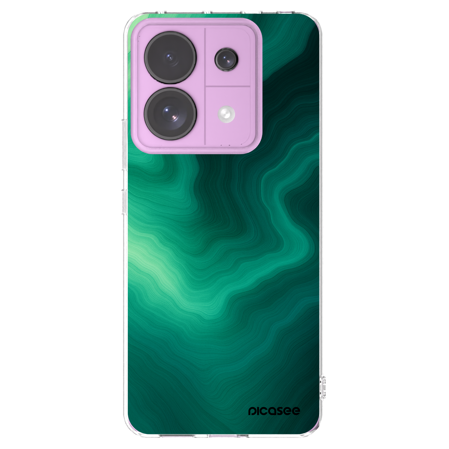 Picasee Xiaomi Redmi Note 13 Pro 5G Hülle - Transparentes Silikon - Malachite