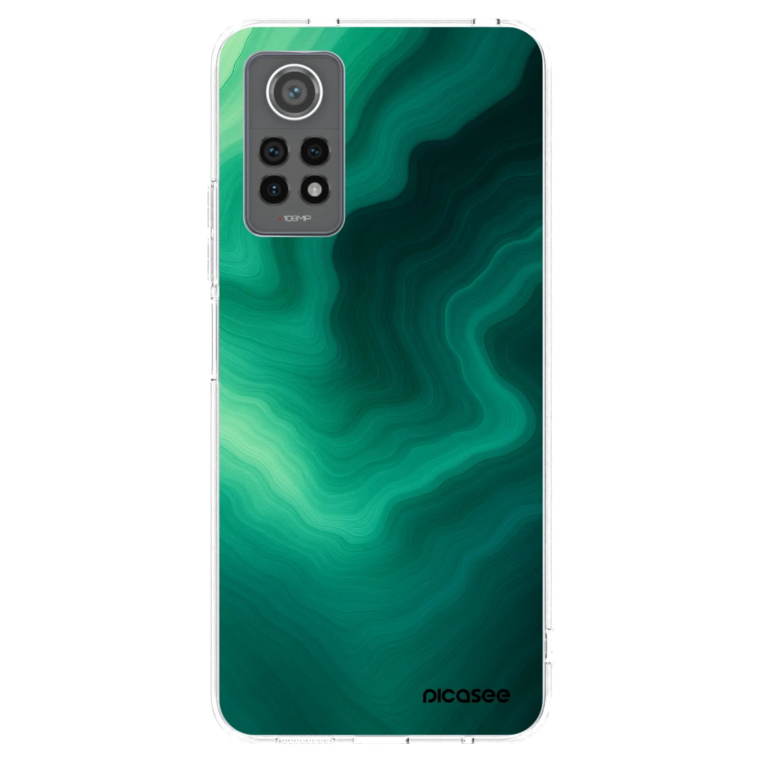 Picasee Xiaomi Redmi Note 12 Pro 4G Hülle - Transparentes Silikon - Malachite