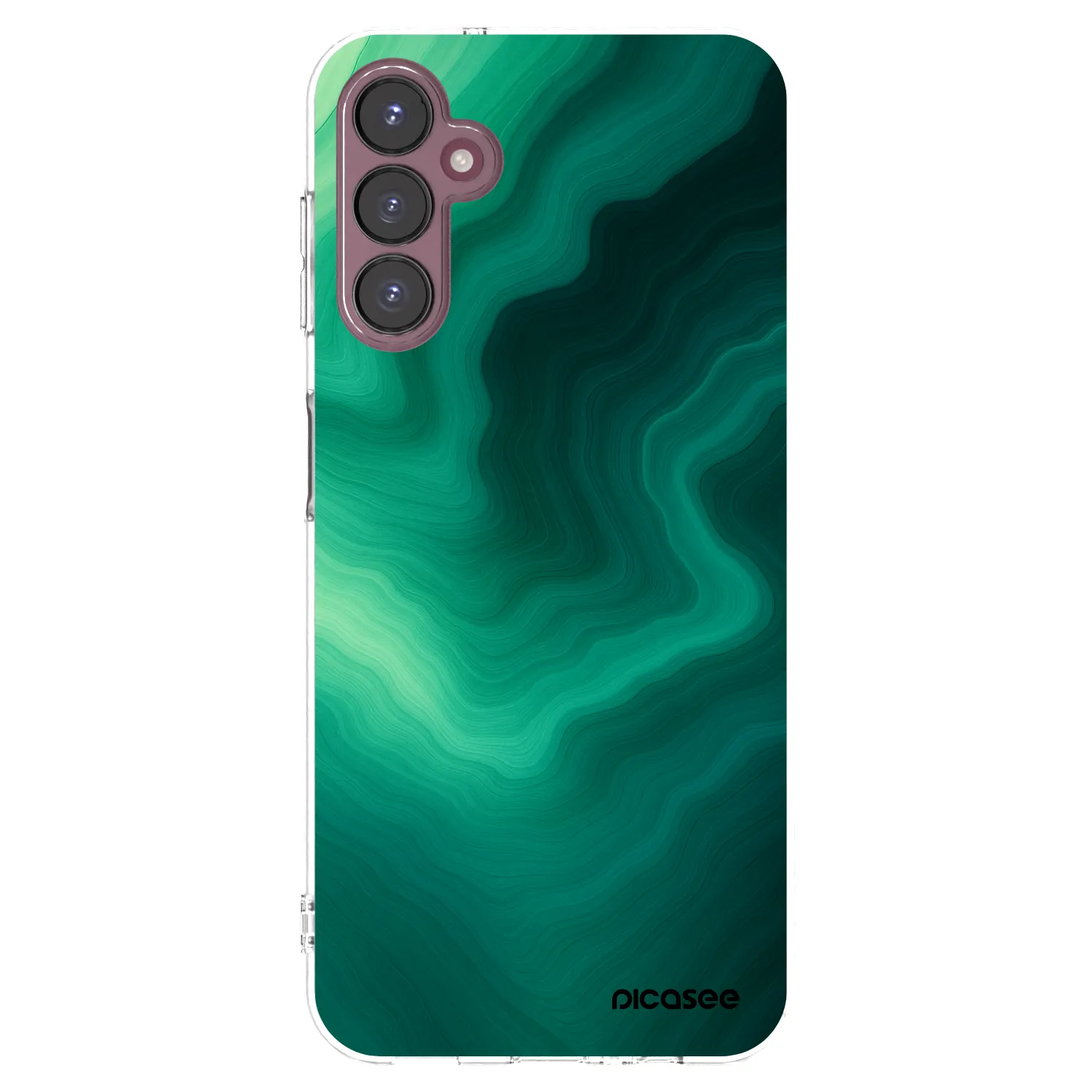 Picasee Samsung Galaxy A05s A057G Hülle - Transparentes Silikon - Malachite