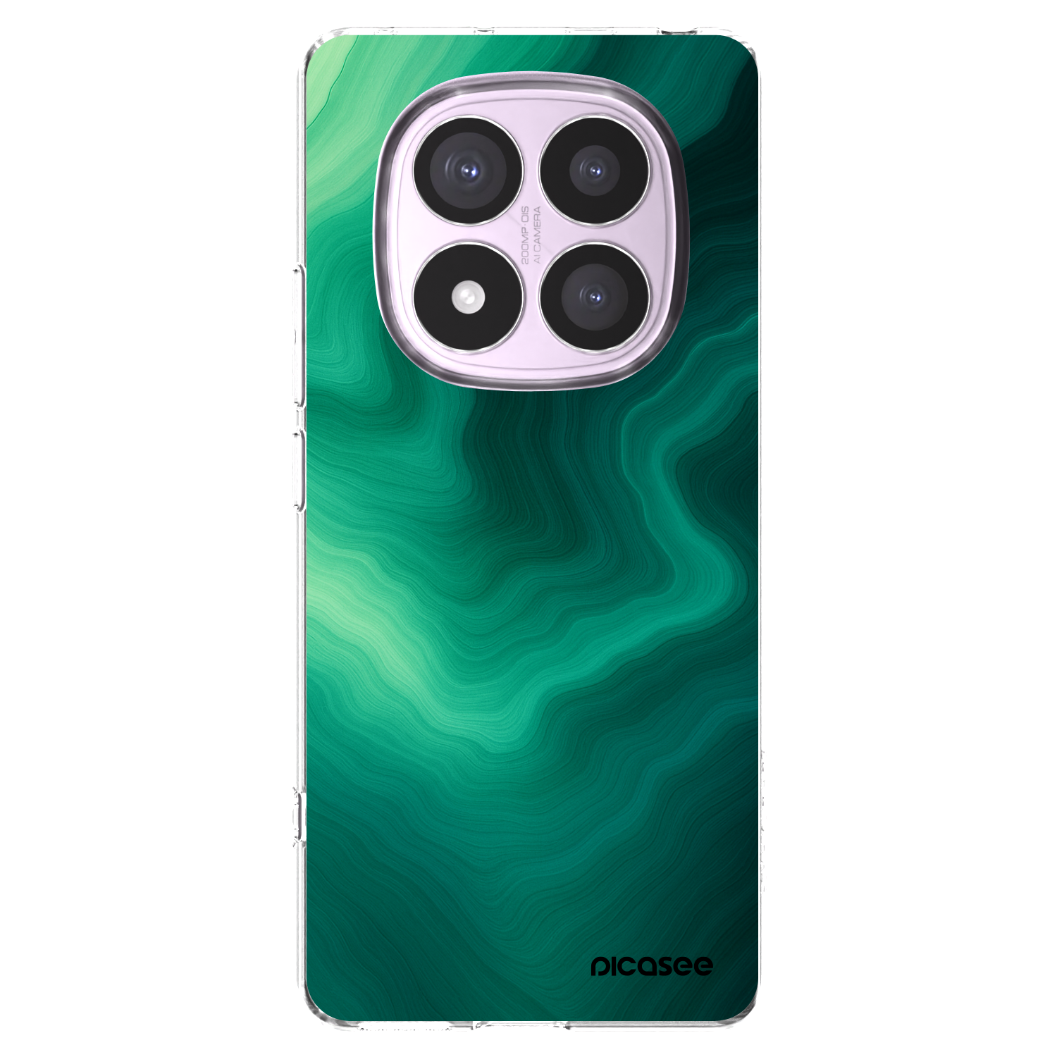 Picasee Xiaomi Redmi Note 14 Pro 5G Hülle - Transparentes Silikon - Malachite