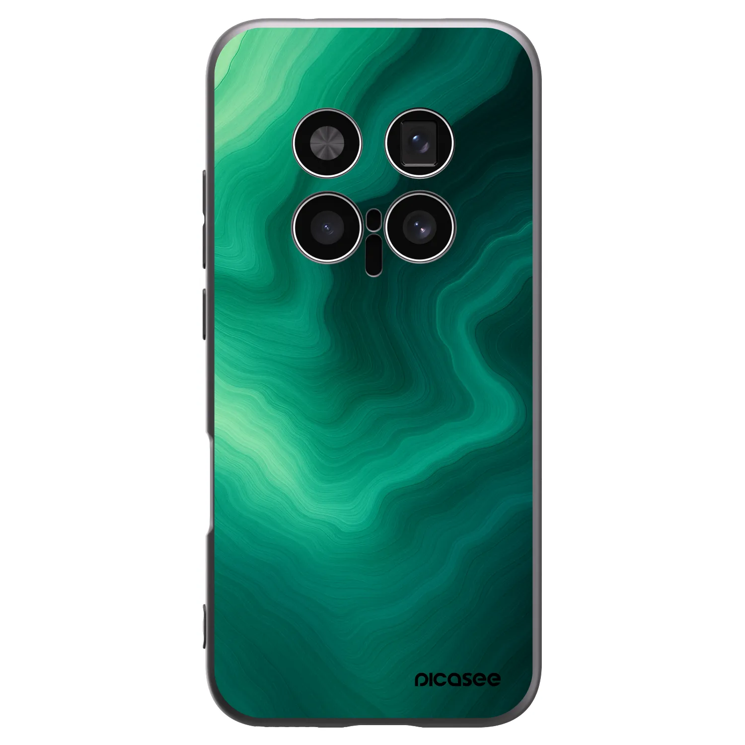 Picasee Honor Magic8 Pro 5G Hülle - Schwarzes Silikon - Malachite