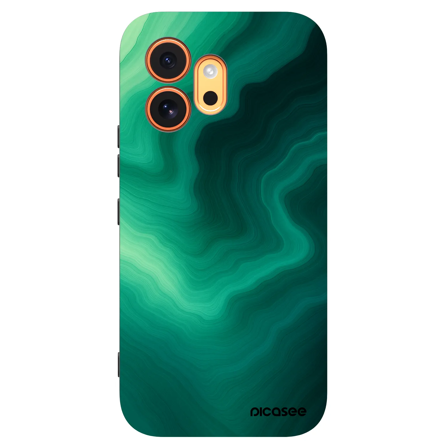 Picasee Honor 600 Hülle - Schwarzes Silikon - Malachite