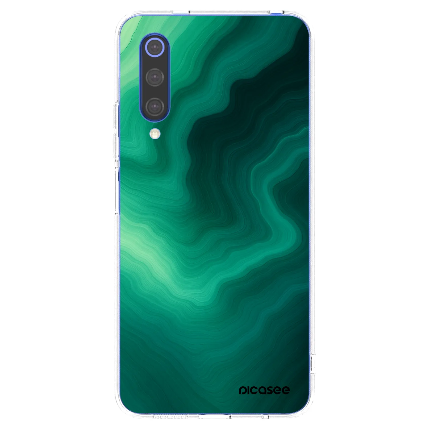 Picasee Xiaomi Mi 9 SE Hülle - Transparentes Silikon - Malachite