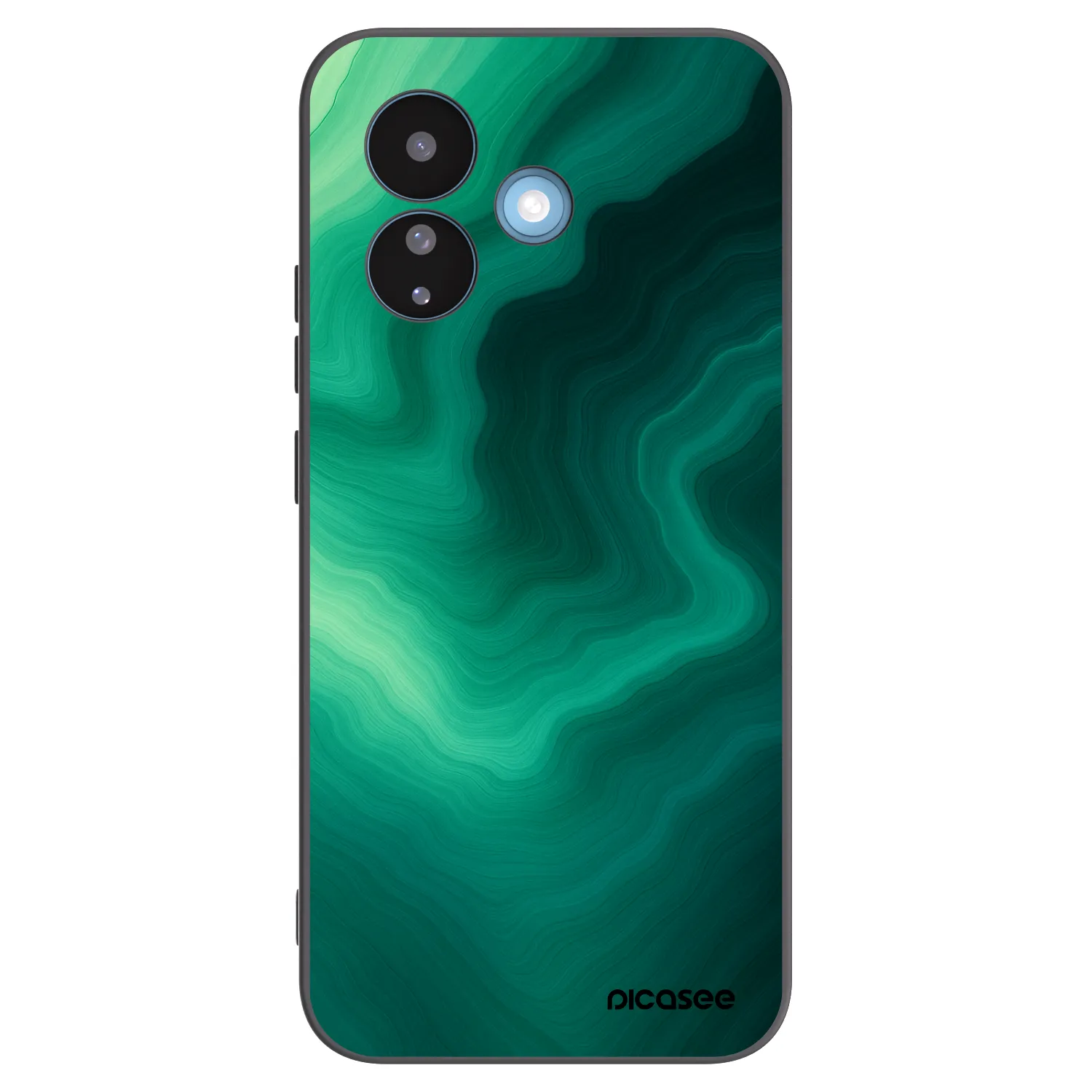 Picasee Xiaomi Redmi Note 17 Pro 5G Hülle - Schwarzes Silikon - Malachite