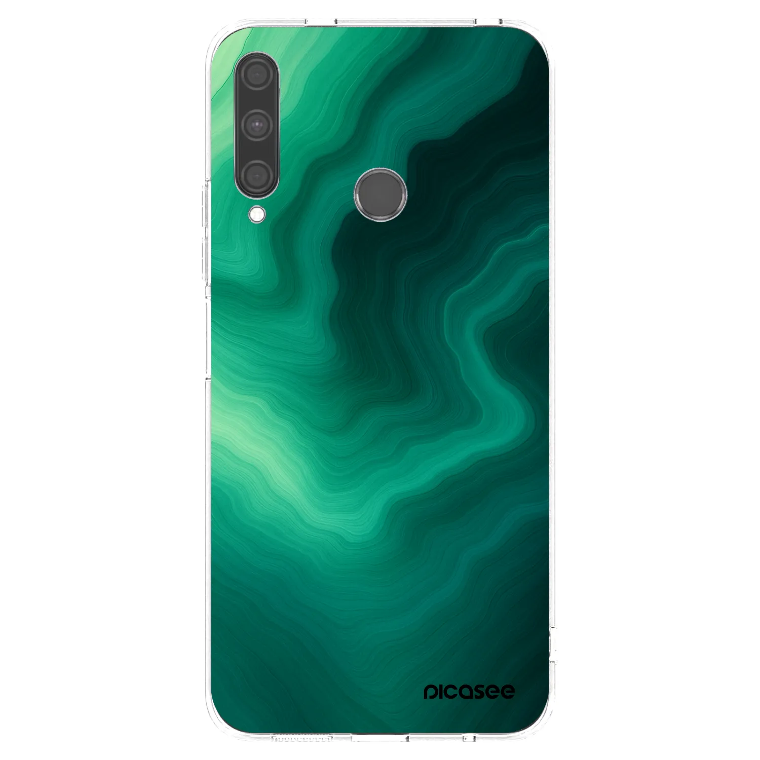 Picasee Huawei P40 Lite E Hülle - Transparentes Silikon - Malachite