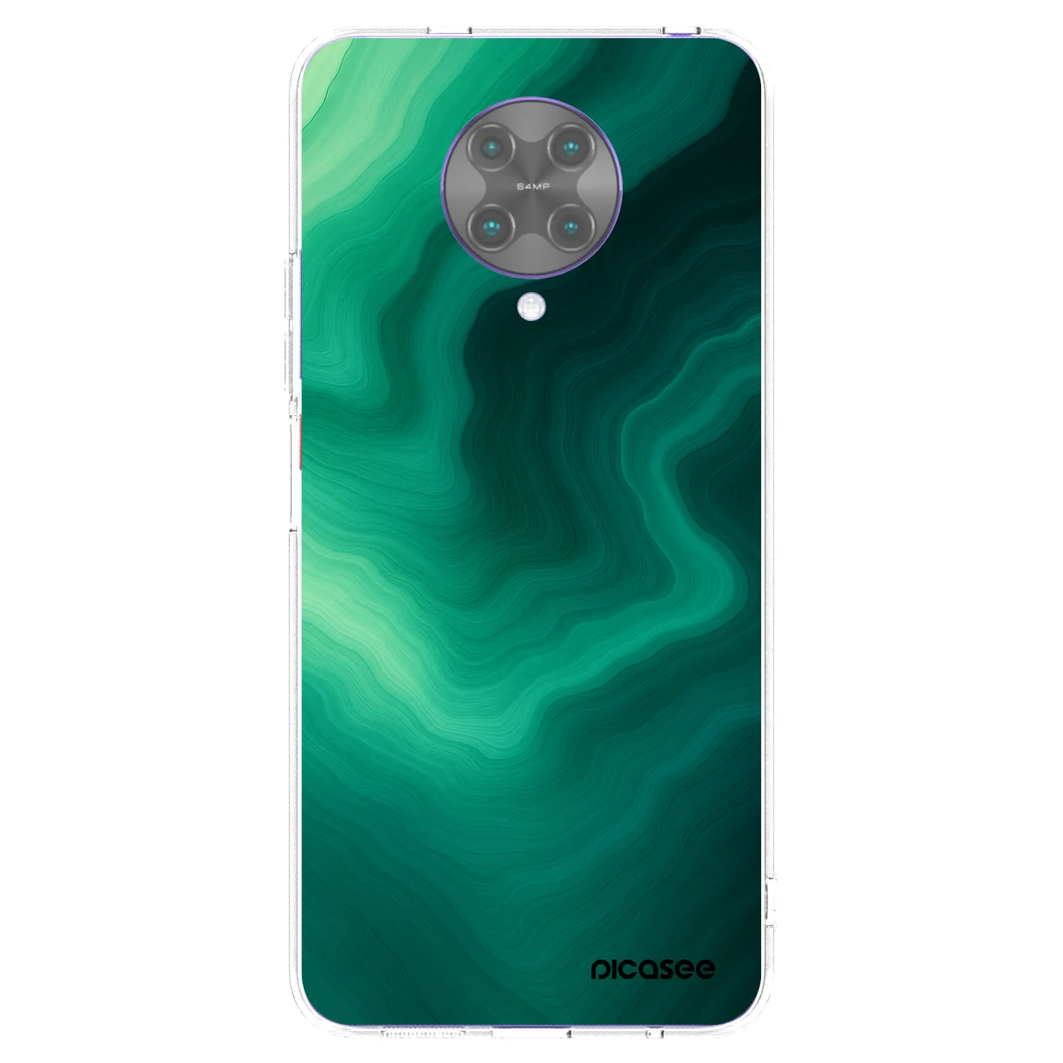 Picasee Xiaomi Poco F2 Pro Hülle - Transparentes Silikon - Malachite