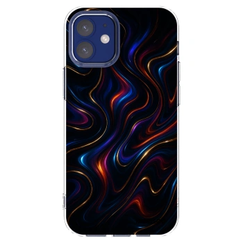 Picasee Apple iPhone 12 mini Hülle - Transparentes Silikon - Noir