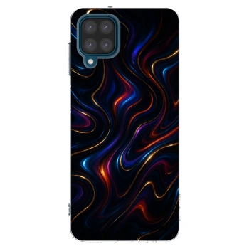 Picasee Samsung Galaxy A12 A125F Hülle - Transparentes Silikon - Noir