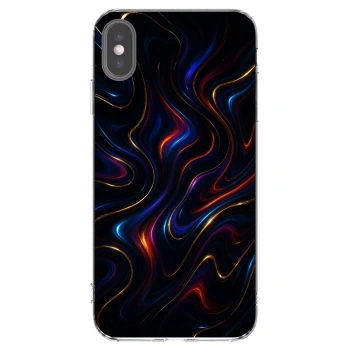 Picasee Apple iPhone XS Max Hülle - Transparentes Silikon - Noir