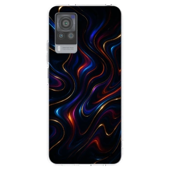 Picasee Vivo X60 Pro 5G Hülle - Transparentes Silikon - Noir