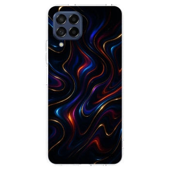 Picasee Samsung Galaxy M53 5G Hülle - Transparentes Silikon - Noir