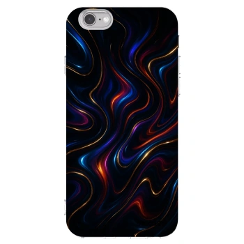 Picasee Apple iPhone 6/6S Hülle - Transparentes Silikon - Noir