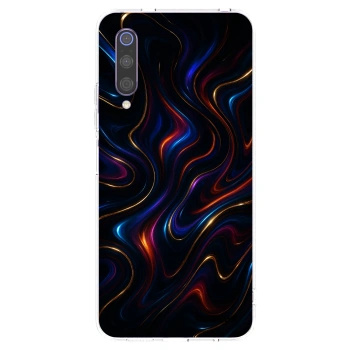Picasee Xiaomi Mi 9 Hülle - Transparentes Silikon - Noir