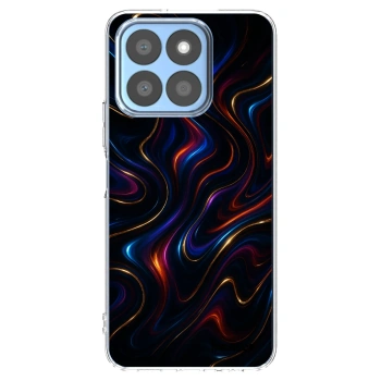 Picasee Honor X8c Hülle - Transparentes Silikon - Noir