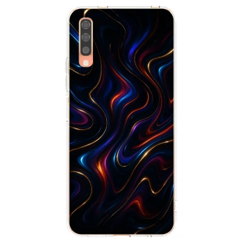 Picasee Samsung Galaxy A70 A705F Hülle - Transparentes Silikon - Noir