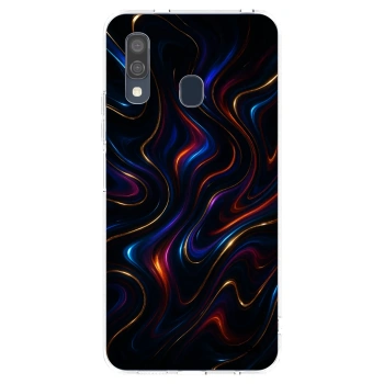 Picasee Samsung Galaxy A40 A405F Hülle - Transparentes Silikon - Noir